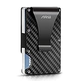 ARW Slim Wallet mit RFID-Schutz, Kartenetui Herren,Metall Geldbörse mit...
