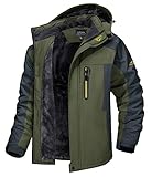 MAGCOMSEN Snowboardjacke Herren Winter Fleecejacke Wasserdicht Atmungsaktiv Outdoorjacke...