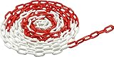 Meister Absperrkette 5 m x 6 mm - rot / weiß - UV-beständig & frostresistent - Für den...