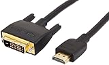 Amazon Basics - HDMI-A-auf-DVI-Adapterkabel für Fernseher, bidirektional, 1080P,...