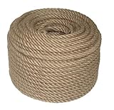 Juteschnur aus natürlicher Jute, 8 mm dick, 50 m lang, für den Garten, zum Basteln,...