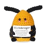 Pocket Hug Glücksbringer Bienen, Sorgenfresser Aufmunterung Freundin Prüfungsstress...