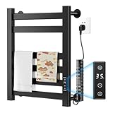 Badheizkörper Elektrisch, 580x490mm Handtuchhalter Energiesparend ohne Bohren 200W...