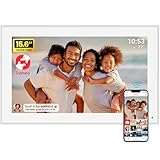 Frameo 15,6 Zoll Digitaler Bilderrahmen WiFi mit 32 GB, Full HD IPS Touchscreen...