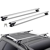 VEVOR Dachträger Universal Dachgepäckträger Auto Alu Querträger 90 kg Tragkraft, für...