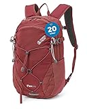 Terra Peak Wanderrucksack 20L Herren Damen Flex 20 rot klein - Outdoor Tages-rucksack für...