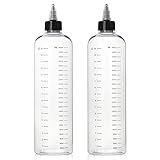 2 Stück Haarfärbeflaschen, Segbeauty 500 ml Haarfarben-Quetschflasche mit...