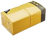 Papstar 84580 250 Servietten, 3-lagig 1/8-Falz 33 cm x 33 cm, gelb