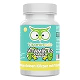 Vitamin B2 Kapseln - hochdosiert 200 mg Riboflavin - bioaktiv & vegan - Produktion in...