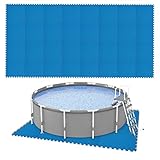 Trintion 8 m² Unterlegmatte 0.5 cm Dicke Poolmatte 32er Set Blau 50 x 50 cm...