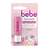 bebe Zartrosé Lippenpflege Lippenpflegestift mit Mandelöl & Sheabutter für Schutz und...