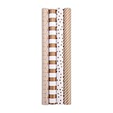HBell Wrapping Paper Rolls,4 Rolls 44cm x 3M Gift Wrapping Paper,Birthday Wrapping Paper...