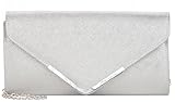 Tamaris Tasche Amalia Clutch Bag Handtasche Silver Silber 26 x 6 x 13 cm,...