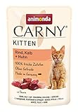 animonda Carny Kitten Katzenfutter, Nassfutter Katzen bis 1 Jahr, Rind, Kalb +...