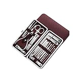 AKAZI Nagelpflege-Werkzeuge 19-teiliges Nagelknipser-Set Nagelset Körperpflegeset...