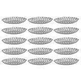 Qusedwey 15 PCS Obstkuchenform Ca. 9,5cm Aluminium für Küche Dessert Französischer...