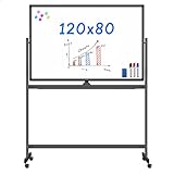 Whiteboard mit Ständer, Doppelseitiges Schreibfläche Mobiles Whiteboard mit...