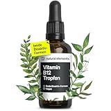 Vitamin B12 Tropfen – 50ml – vegan, ohne Alkohol – 2 Aktivformen (Methyl- &...
