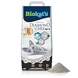 Biokat's Diamond Care Classic Katzenstreu ohne Duft - Feine Klumpstreu aus Bentonit mit...