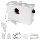 700W Stark Hebeanlage WC Lifting System Sewage Pump, 190L/Min Schmutzwasserpumpen...