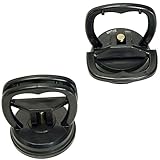 2 x Mini Saugheber Satz Glassauger in SCHWARZ/Gummisauger, Saugnapf ø 55 mm...