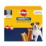 PEDIGREE DentaStix Hundesnack für kleine Hunde (5-10kg), Zahnpflege-Snack mit Huhn und...
