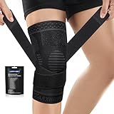 Lexniush Kniebandage für Damen Männer, Kompression Kniestütze mit Riemen für...