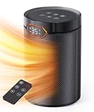 QEXREED Heizlüfter, 1500W, PTC Heizlüfter Energiesparend mit ECO Modus, 4...