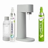Sparpaket: Mysoda Woody - Wassersprudler aus erneuerbarem Holzkomposit mit 1L...