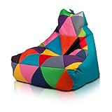 Ecopuf | Sitzsack Keiko Patchwork Größe S - Basic Indoor/Outdoor Pouf...