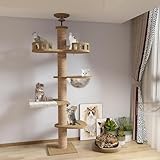 Mekidulu Kratzbaum deckenspanner,Raumkapsel,Katzenhängematte, Vollständig mit Sisalseil...