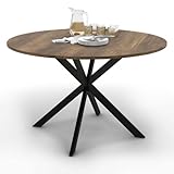 IDMarket Esstisch, rund, Alix, Tablett Hawkins, 4-6 Personen, Spinnenfuß,...