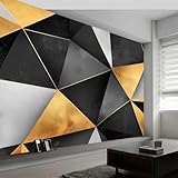Fototapete Abstrakter Geometrischer Marmor Tapeten Wandtapete, Modernes Geometrisches...