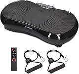 Navaris Vibrationsplatte Ganzkörper Sportgerät - Rüttelplatte Sport für Zuhause -...