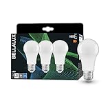 BELLALUX LED Lampe für E27-Sockel, matte Optik ,Kaltweiß (4000K), 1055 Lumen,...
