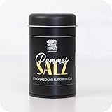 130 g Pommes Frites Salz Dose| Pommes Gewürzsalz | Ideal für Kartoffeln | Pikantes...