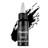 PFARRER Tattoo Farbe Black 1oz(30ml) hautfreundlich USA Standard Tattoo Farbe Schwarz Pure...