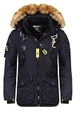 Geographical Norway Herren Stylische Winterjacke Wintermantel Langjacke AGAROS Fleece...