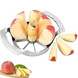 katmerio Edelstahl Apfelteiler, Küchenwerkzeug für Obstzubereitung, 12 Klingen...