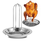 Hähnchenbräter Hähnchenhalter Grill 1 Stücke Hähnchengrill aus Edelstahl...