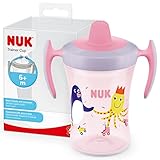 NUK Trainer Cup Trinklernbecher, auslaufsicherer Becher mit weichem...