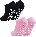 2 Paar Feuchtigkeitsspendende Gel-Socken, Feuchtigkeitssocken Gel mit...