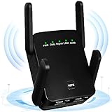 WLAN Verstärker mit 1200 Mbps,WLAN Repeater Dual-Band 2.4GHz & 5.8GHz,WiFi Extender...
