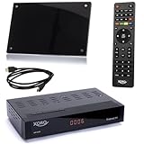 netshop 25 Set: Xoro HRT 8730 KIT DVB-T2 Receiver (6 Monate FREENET TV) + aktive...
