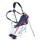 Big Max Dri Lite Seven G Standbag - 2024 Golf Tragebag (White-Navy-red)