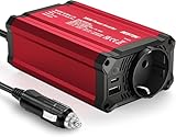 300W Auto Wechselrichter, DC 12 V auf 230 V Auto-Wechselrichter mit AC Steckdosen und 3.4...
