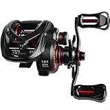 EXTRWORY Baitcast-Rolle, 8 kg, max. Zugkraft, 7,2:1, Übersetzung 5+1BB, Angelrolle mit...