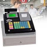 ALSUP Registrierkasse,Elektronische Registrierkasse mit 48 Tasten,Kassenschublade und...