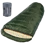 Skandika Schlafsack Vegas | XXL Mumienschlafsack mit Polycotton Innenfutter, für...