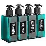 Segbeauty Lotion Dispenser Quadratisch, 4 Stück 200ml Seifenspender Set mit...